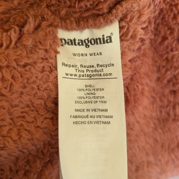 Patagonia Womens Small Quarter Zip Pullover Orange Outdoors Preppy Cozy Casual - Picture 7 of 7